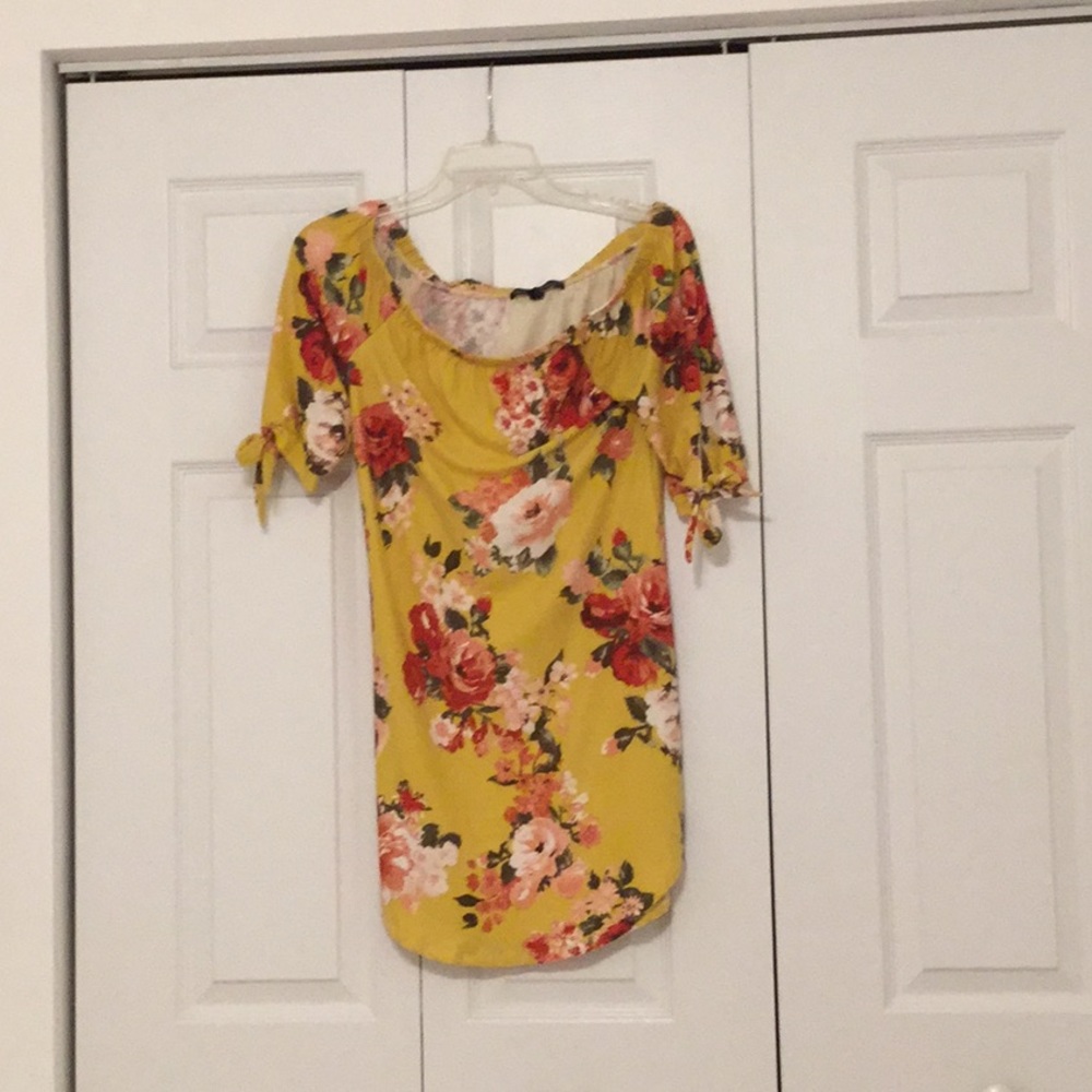Floral Off the Shoulder Mini Dress